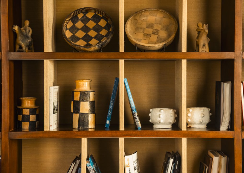 Shelves in the Truggl office